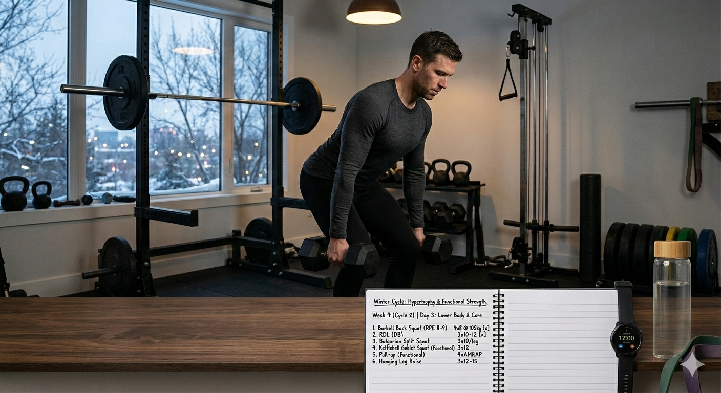8-Week Winter Indoor Hypertrophy & Functional Strength Program