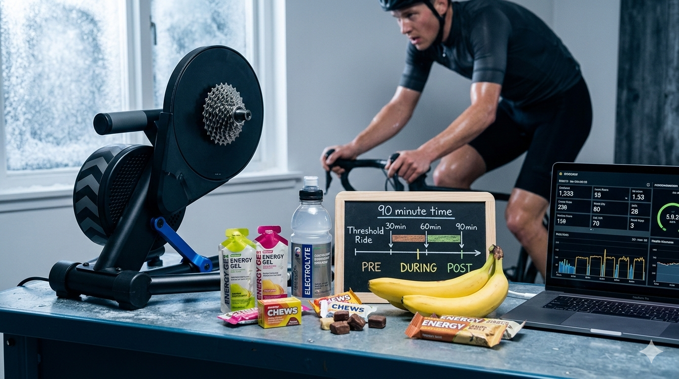 90-Min Winter Indoor Threshold Ride Fueling Guide