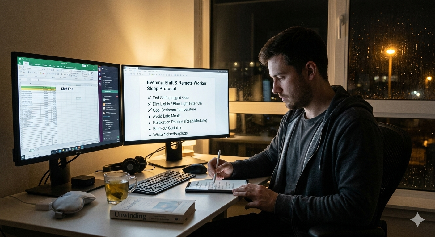 Evening-Shift & Remote Worker Sleep Protocol